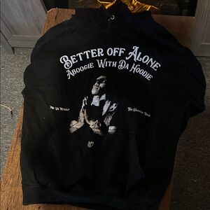 Black Graphic Hoodie